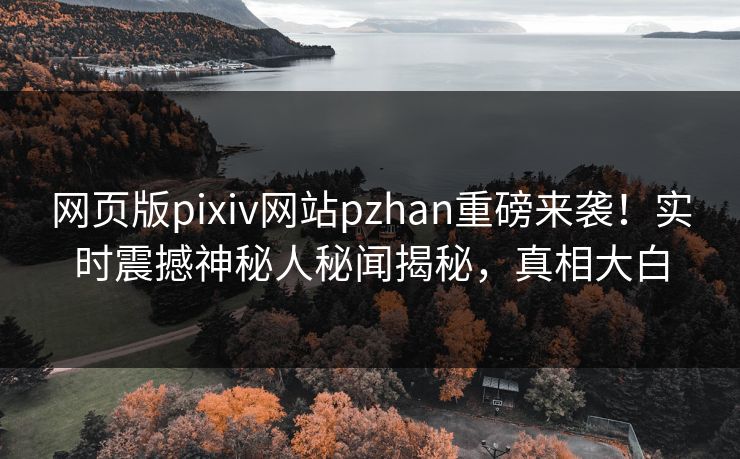 网页版pixiv网站pzhan重磅来袭！实时震撼神秘人秘闻揭秘，真相大白
