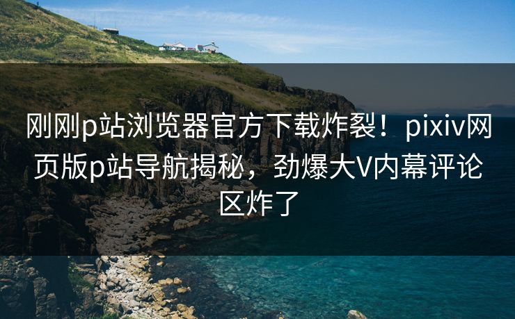 刚刚p站浏览器官方下载炸裂！pixiv网页版p站导航揭秘，劲爆大V内幕评论区炸了