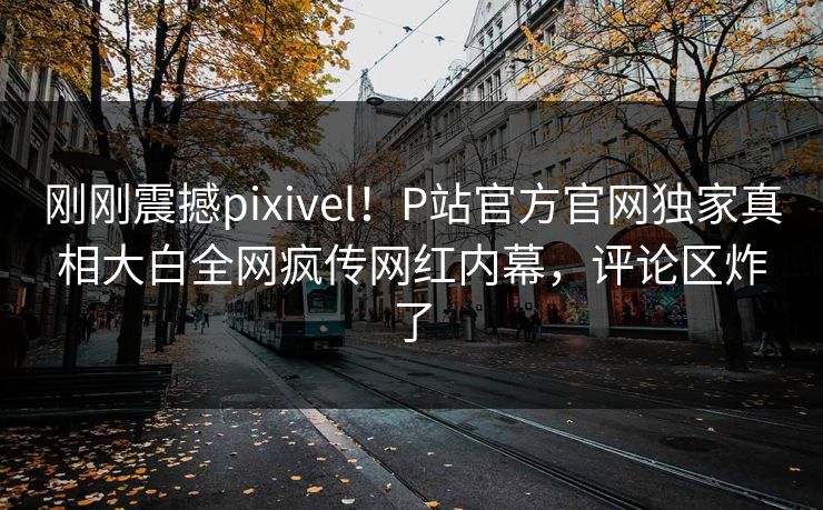 刚刚震撼pixivel！P站官方官网独家真相大白全网疯传网红内幕，评论区炸了