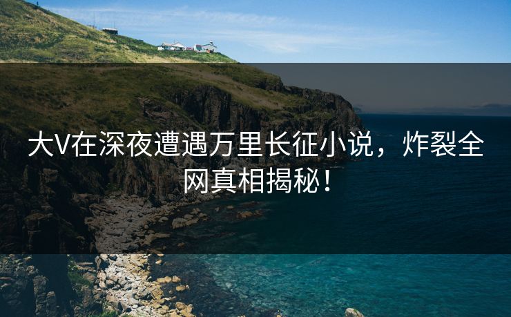 大V在深夜遭遇万里长征小说，炸裂全网真相揭秘！